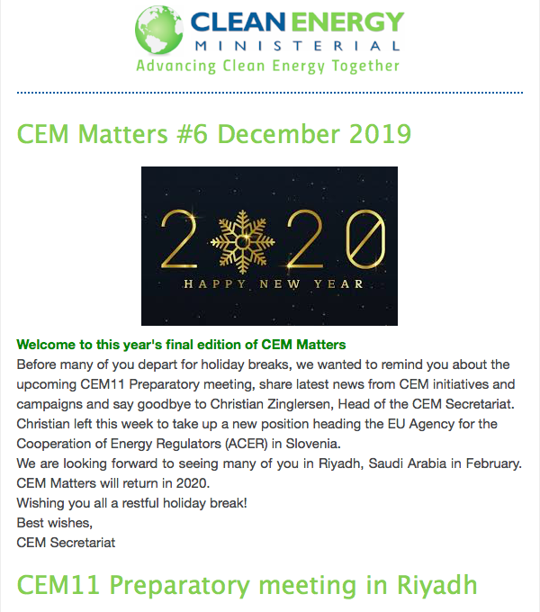 Newsletter december 2019